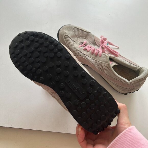 Y2K coquette Pink and grey Puma trainers/sneakers They are early 2000’s  Conditi - Picture 7 of 7